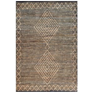 Handwoven Natural Jute Rug-Jamaica 1102-Natural