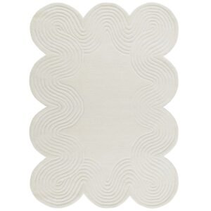 OKNpaIv.jpg Handmade Novelty Wool Rug-6429-Ivory