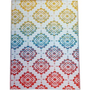 OMCHT21A7MLTWHI Eco-friendly Reversible Outdoor Plastic Mat-Chatai 21A7-Multi