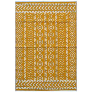 OMCHTTOMOYLO Eco-friendly Reversible Outdoor Plastic Mat-Chatai Tomo - Yellow