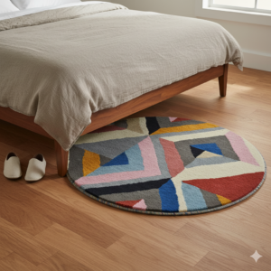 XcMs3cQ.png Handmade Woollen Round Rugs-Decotex 6440-Multi