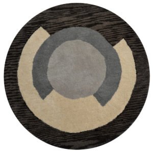 Handmade Modern Circular Rugs-Decotex 6398-Multi