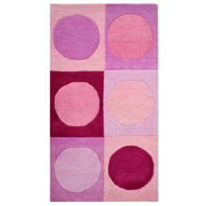 htkids109pnk.jpg Dotty Handmade Kids Rug-K109-Pink
