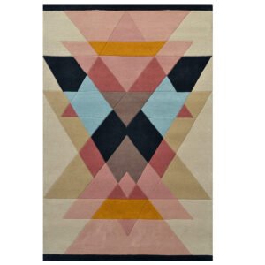 Modern Handmade Wool Rug-Pyramid 6409-Multi