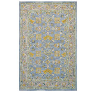 httexs6341ltblu_6.jpg Traditional Handmade Wool Rug-Texas 6341-Light Blue
