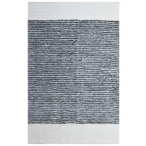 hwabst6317ivochr_9.jpg Handwoven Abstract Wool Rug 6317-Ivory Charcoal