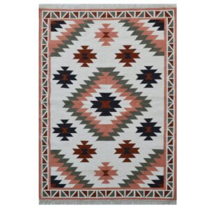 hwhima6353ivomlt_7.jpg Designer Flatwoven Wool Rug-Himalaya 6353-Ivory Multi