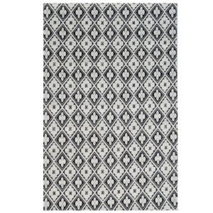 hwlux6407ivoblk.jpg Modern Handwoven Wool Rug-Luxury 6407-Ivory Black
