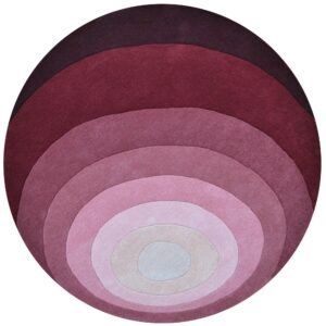 HAND TUFTED-FLORIAN 6446-RUBY WINE