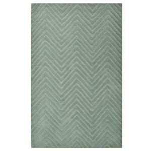 pogWyKD.jpg Handmade Chevron Wool Rug- 6439- Sea Green