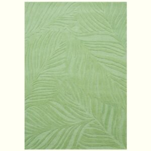 u3AcSFx.jpg Handmade Leaf Wool Rug-6425-Sage Green